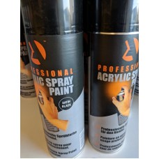 Aerosol Black Satin Stock 500ml